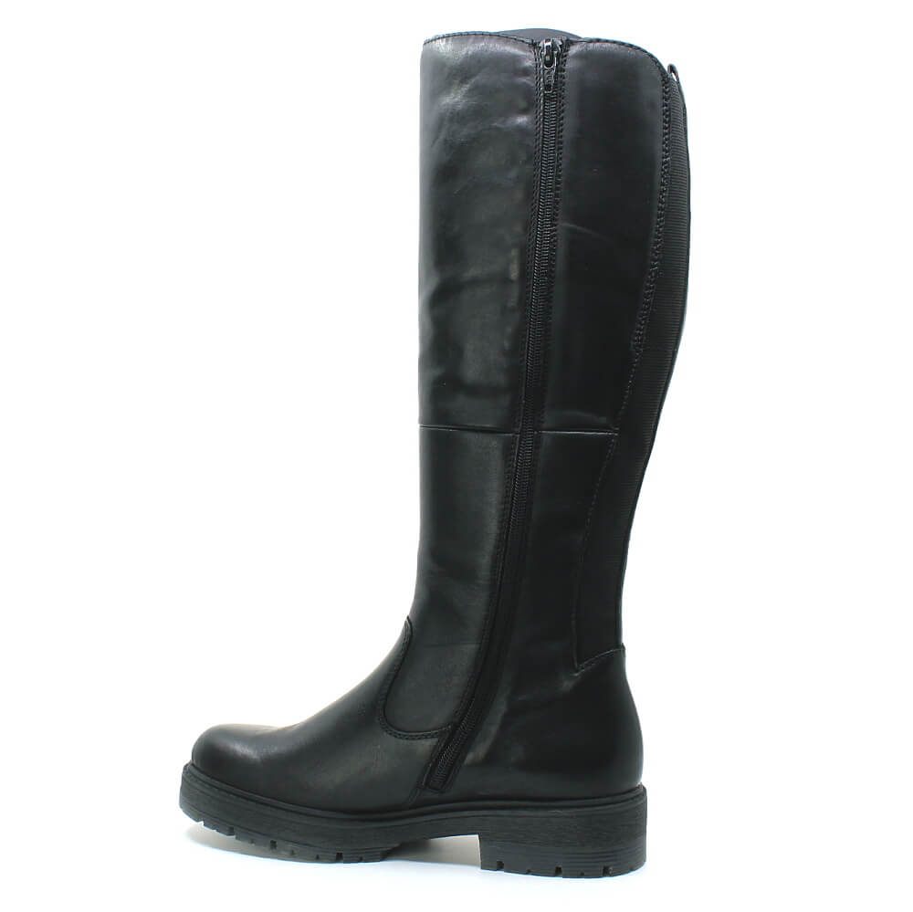 RIEKER 75850-00 black, dámské kozačky 