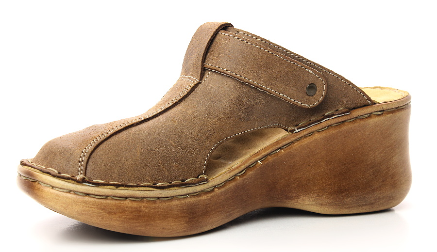 ORTO PLUS 3060-006 hnědé, dámské nazouváky