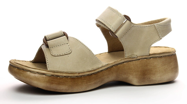 ORTO PLUS 2046-02 béžová, dámské sandály vel.42