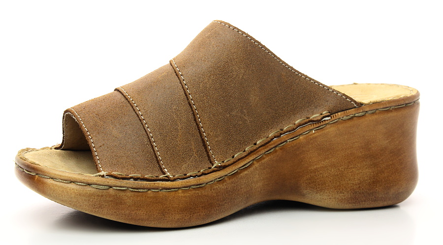 ORTO PLUS 3053-006 hnědá, dámské pantofle