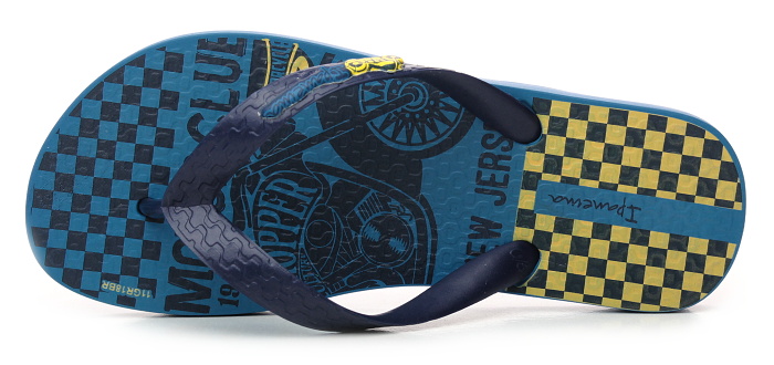 IPANEMA Temas 82538 blue/yellow, chlapecké žabky      