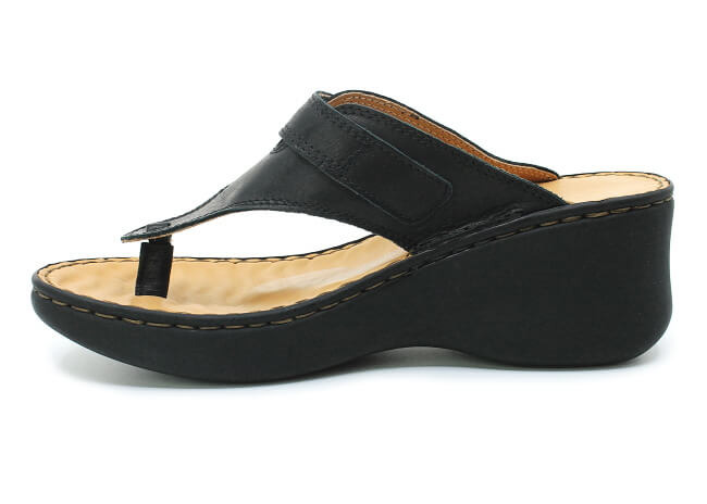 ORTO PLUS 3081-60V černá, dámské žabky vel.40