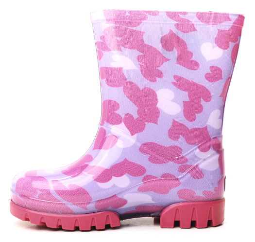 DEMAR TWISTER Print srdíčka, dětské holínky vel.26/27