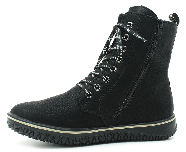 RIEKER Z4218-00 black, dámská kotníková obuv 