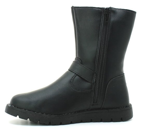 LICO Patricia 320289 black, dívčí kozačky