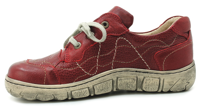 KACPER 2-0155 red, dámské polobotky vel.36