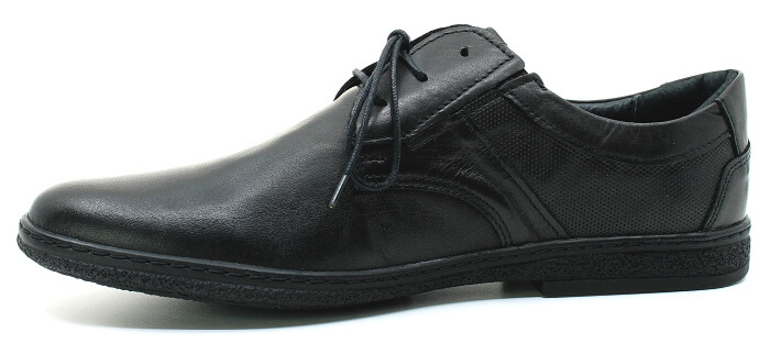 KACPER 1-4445 black, pánské polobotky 