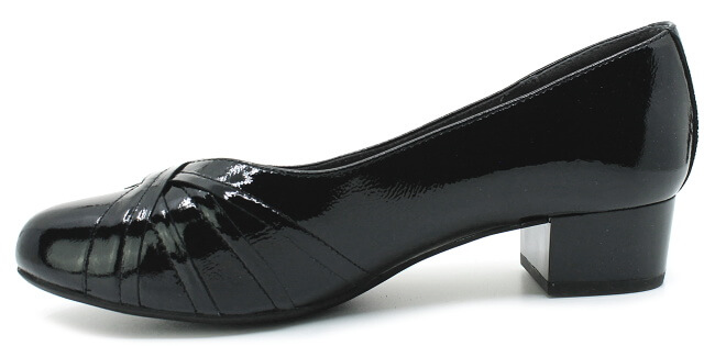 CAPRICE 9-22333-41 black naplak, dámské lodičky vel.5