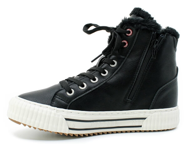 MUSTANG 1442-601-9 schwarz, dámské zimní tenisky