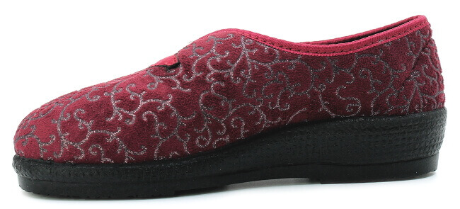 ROGALLO 2655/015 bordo, dámské domácí bačkory 