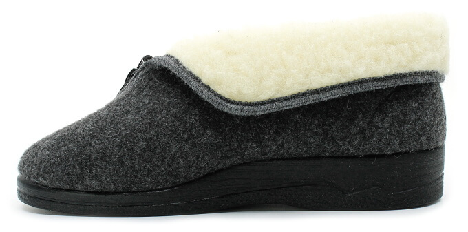 ROGALLO 26844 šedé, dámské domácí bačkory vel.40