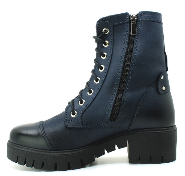 HILBY 1315 modrá, dámská kotníková obuv