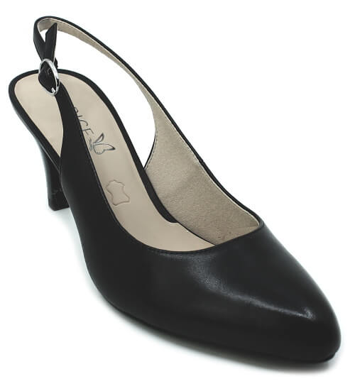 CAPRICE 29606-42 black nappa, dámské lodičky vel.39