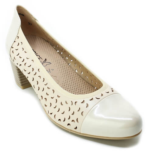 CAPRICE 22300-42 beige comb, dámské lodičky