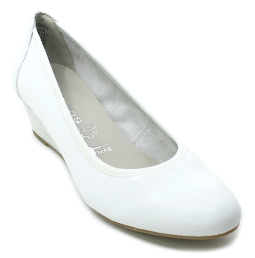 TAMARIS 22320-42 white, dámské lodičky vel.40