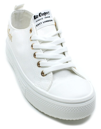 Lee Cooper 2462L white/gold, dámské plátěnky vel.41