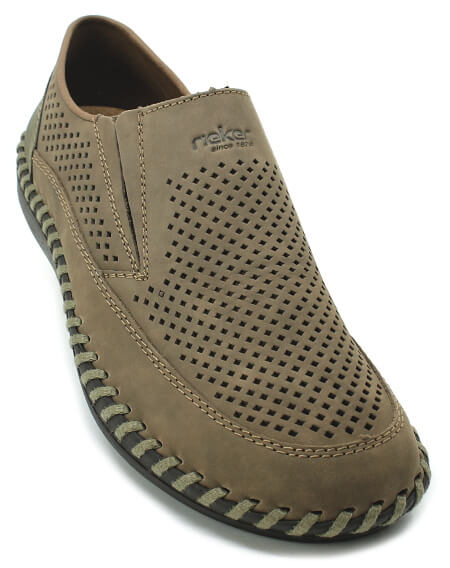 RIEKER B2464-25 brown, pánské mokasíny 