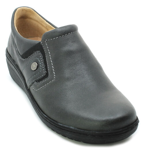 HILBY 321-2 šedé, dámské polobotky vel.38