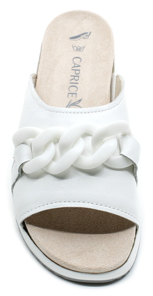 CAPRICE 9-27204-42 white nappa, dámské pantofle 