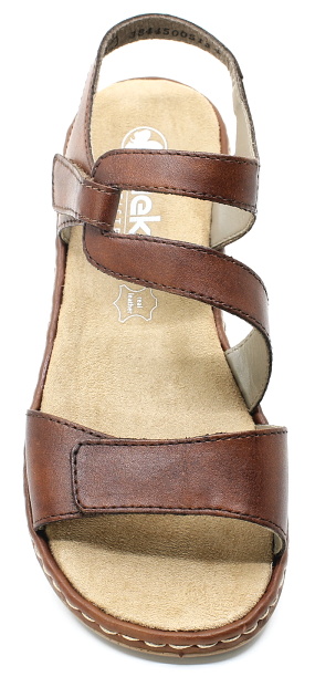 RIEKER 659C7-24 brown, dámské sandály vel.38