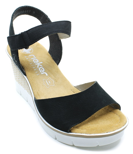 RIEKER 68590-14 blue, dámské sandály