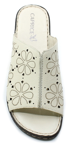 CAPRICE 9-27206-42 beige nappa, dámské pantofle 