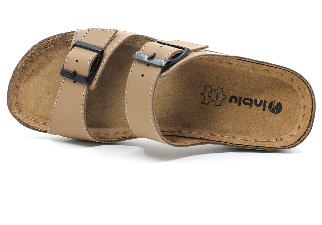 INBLU PF000003 sand, dámské pantofle