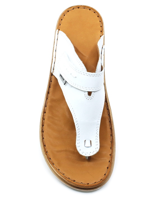 ORTO PLUS 4381-10 bílé, dámské žabky