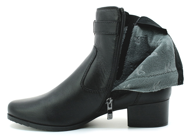 CAPRICE 9-25420-43 black nappa, dámská kotníková obuv