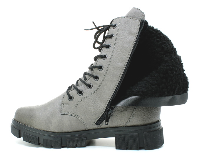 RIEKER Y7117-40 grey, dámská kotníková obuv 