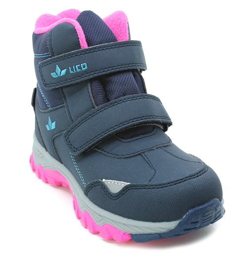 LICO Hanko V 720526 marine/turkis/pink, dívčí zimní obuv vel.33