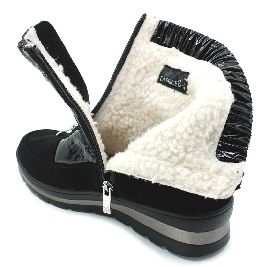 CAPRICE 9-26406-43 black comb, dámská kotníková obuv