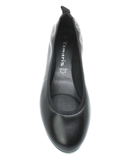 TAMARIS 22130-44 black leather, dámské baleriny