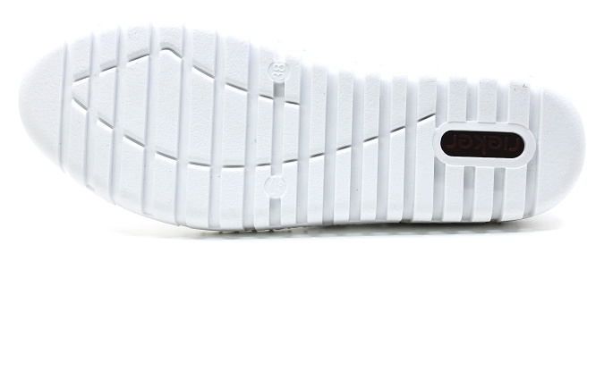 RIEKER M2300-80 white, dámské letní polobotky 