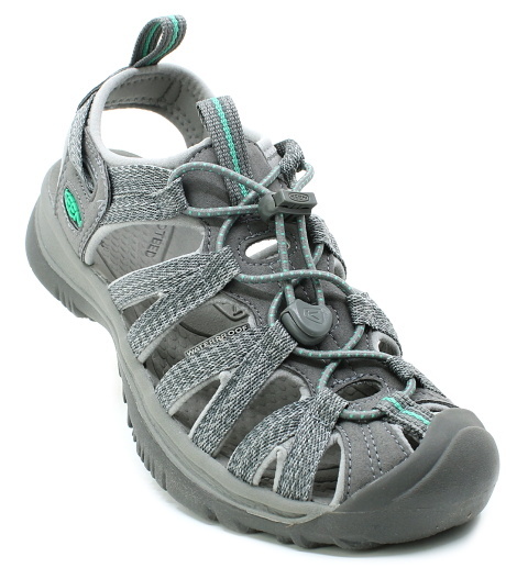 KEEN WHISPER 1022814 medium grey/peacock green, dámské sandály 