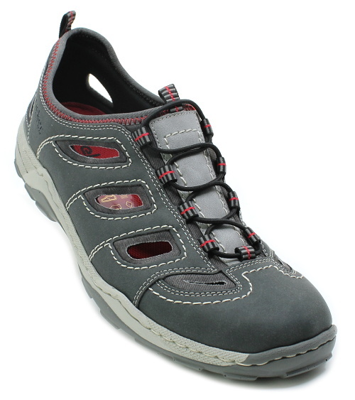 RIEKER 08065-46 grey, pánské sandály vel.44