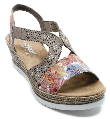 RIEKER 61916-90 multi, dámské sandály