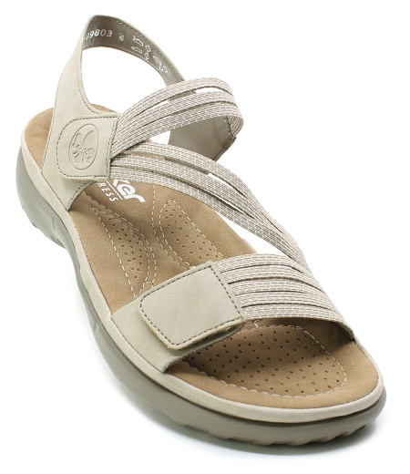 RIEKER 64870-62 beige, dámské sandály vel.42