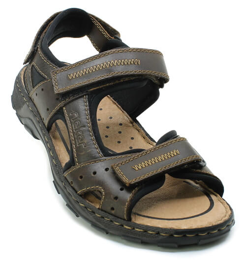 RIEKER 26061-25 brown, pánské sandály vel.41