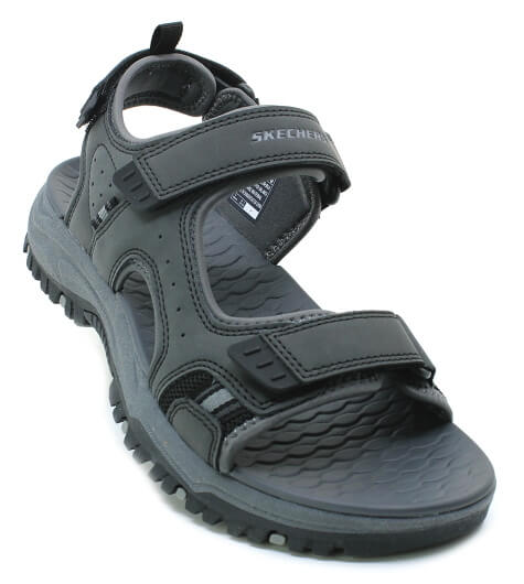 SKECHERS Rigdon 205139/BLK černé, pánské sandály vel.48 ½