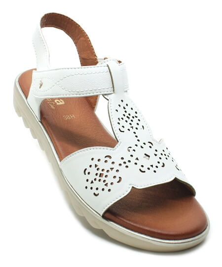 JANA 8-28262-42 109 offwhite, dámské sandály