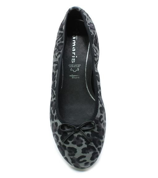 TAMARIS 1-22116-41 261 grey leopard, dámské baleriny