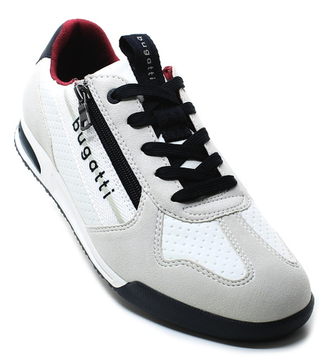 Bugatti 321-A3811-5055 2012 white/light grey, pánské polobotky