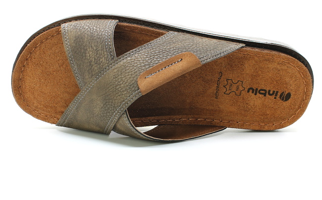 INBLU BU000015 marrone, pánské pantofle