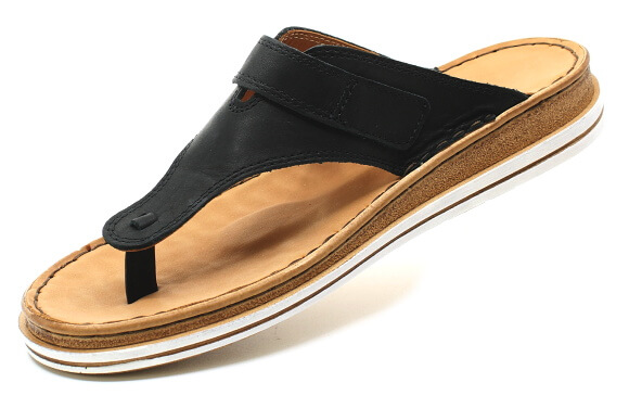 ORTO PLUS 4381-60V černé, dámské žabky