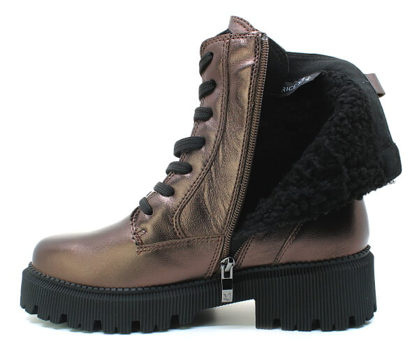 CAPRICE 9-26229-43 378 dk brown met, dámská kotníková obuv vel.42