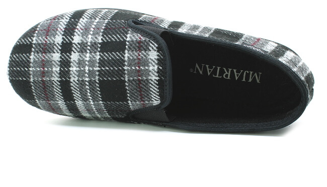 MJARTAN 624 K93 šedá kostka, pánské bačkory vel.43