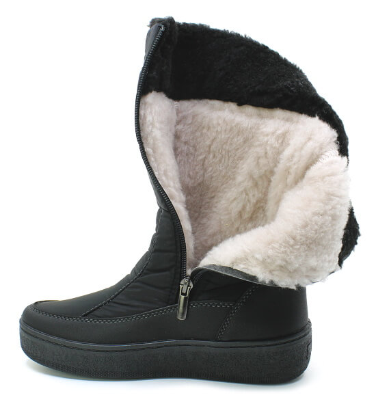 EASY WAY EW-25-9111 black, dámská zimní obuv vel.37