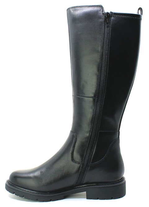 JANA 8-25702-45 001 black, dámské kozačky vel.37