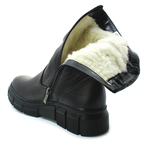 HILBY 2040 černá, dámské polokozačky vel.37